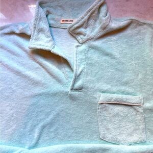 Never Worn. Sea foam green terry cloth Marine Layer men’s short sleeve shirt.